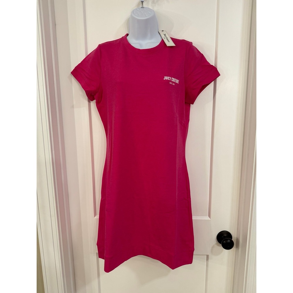 Juicy couture pink tee shirt dress size medium